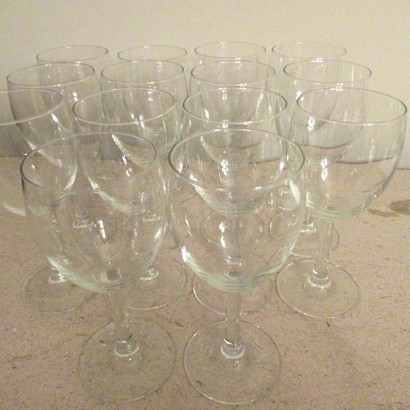 Crystal White wine glasses
